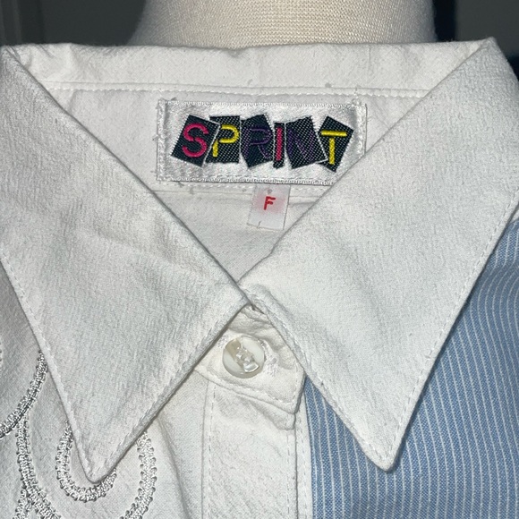 Vintage Floral/Pinstripe Button Down - Picture 13 of 14